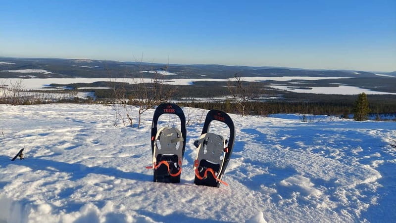 Kiruna: Snowshoe Trek with Warm Beverage and Sandwich - Meeting at Kiruna Guidetur