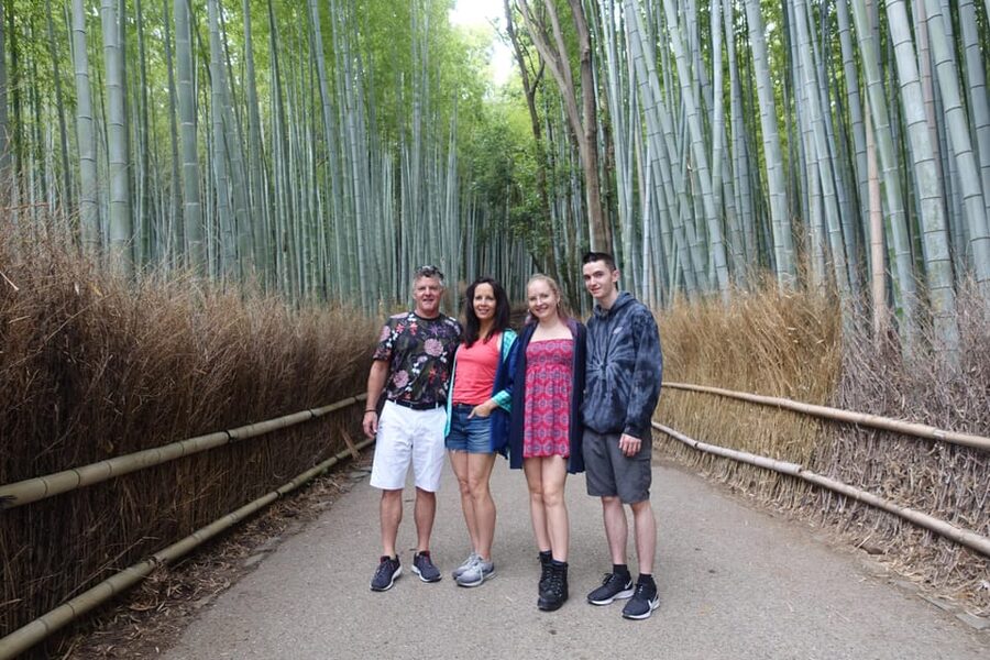 Kyoto: Arashiyama Bamboo Grove, Monkey Mountain Walking Tour - Walking beneath Arashiyama’s bamboo