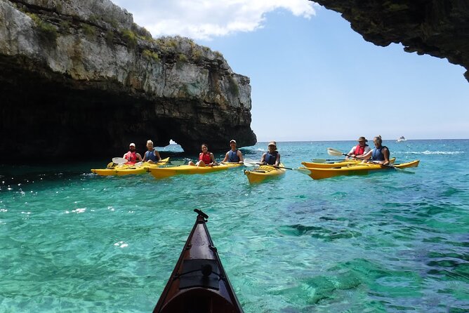 Leuca kayak tour + swimming + speleo-trek in cave - Key points at a glance