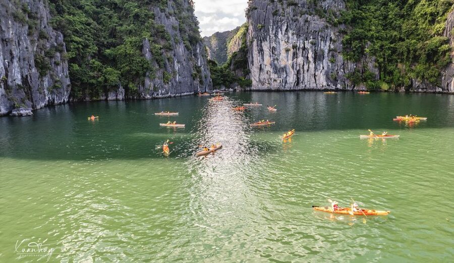 Long Trekking Catba national park, Lan ha bay full day trip - The Bến Bèo viewpoint and return to Cat Ba