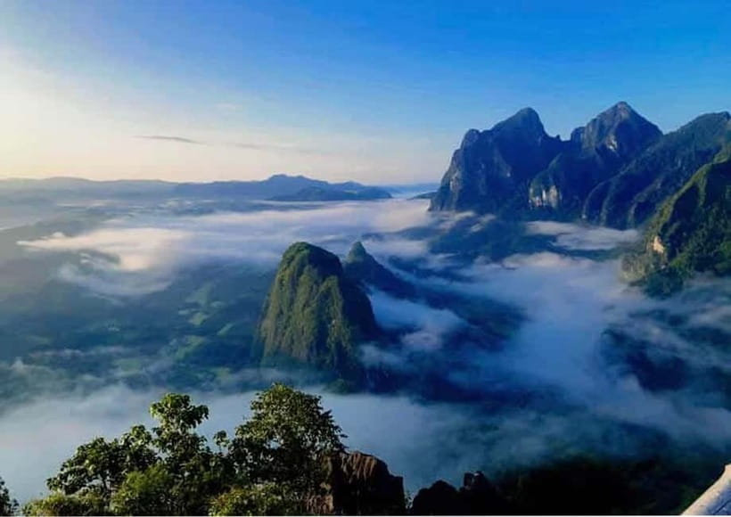 Luang Prabang: Nong Khiaw 3-Day Trekking & camping, Homstay - Day 3: Muang Ngoi, Cave Views, and a Waterfall