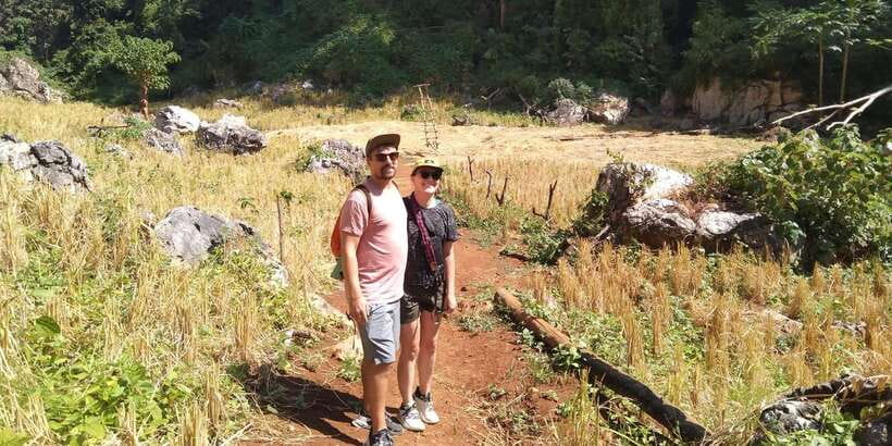 Luang Prabang Trekking LongLao to Kuang si falls full day - Arriving at Kuang Si Falls