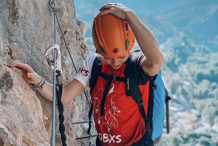 Malaga: Via Ferrata Hike at village of El Chorro - El Chorro Lake from the higher sections