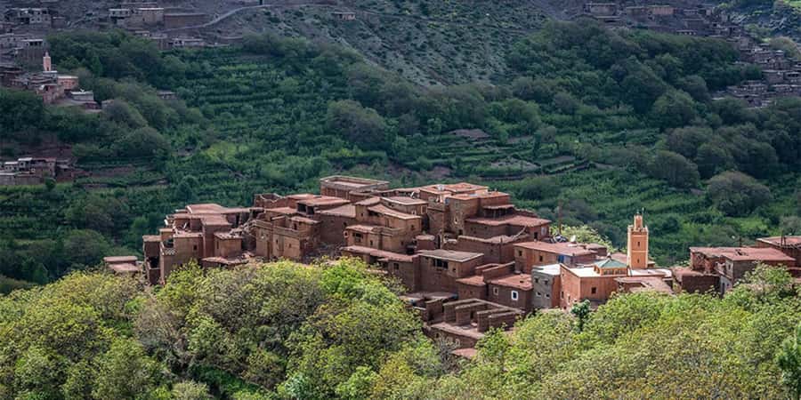 Marrakech: 2 Day Trek Atlas Mountains & Taoudja Summit 2724M - From Marrakech to Imlil at 1740 meters