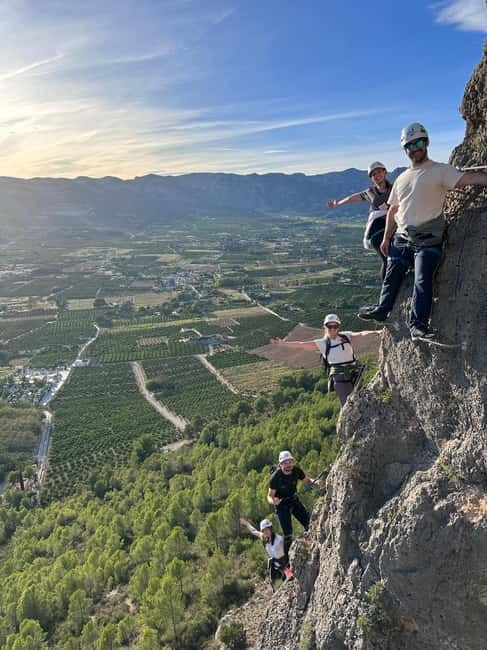 Marxuquera: La Falconera Via Ferrata - The hinge obstacle and the protected climb
