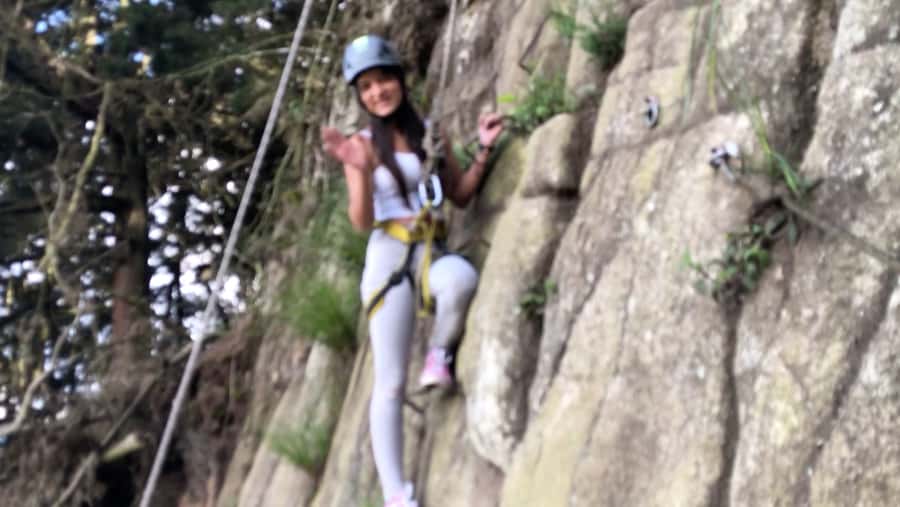 Medellin: Day Trip to Private Zipline and Waterfall Trek - The steep walk to the waterfall
