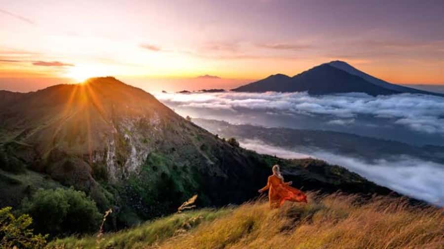 Mount Batur: Sunrise Dirt Bike Trek with Trained Riders - The final walk to Mount Batur’s summit