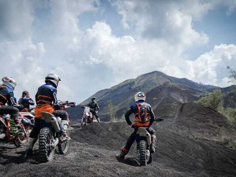 Mount Batur: Sunrise Dirt Bike Trek with Trained Riders - Three craters and a daylight ride back