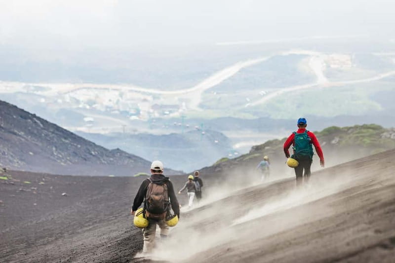 Mount Etna: Guided Trek 3,000 Meters to the Summit - Walking across ash and lava