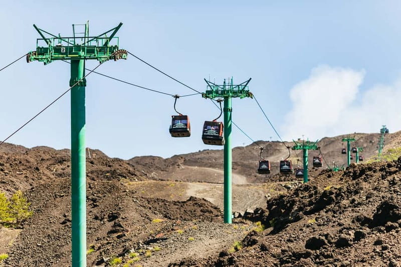 Mount Etna: scenic Summit Trek with a volcano Guide and Gear - Cable car access to the upper slopes