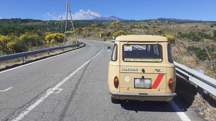 Mount Etna: trek with vintage car, tasting sicilian produtcs - Price and practical value at $84.96