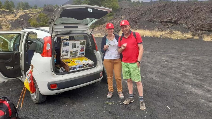 Mount Etna: trek with vintage car, tasting sicilian produtcs - Piano Provenzana and the traces of the 2002 eruption