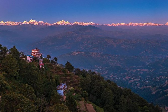 Mt Everest view from Nagarkot -hiking to Changu UNESCO site - The Nagarkot to Changu Narayan walk