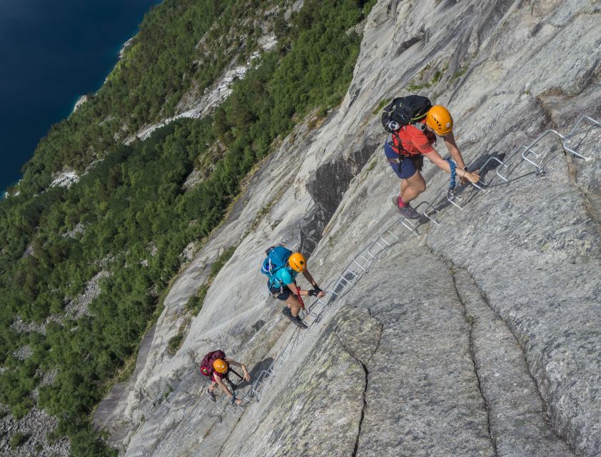 Odda: Full-Day Trolltunga Via Ferrata & Sky Ladder Adventure - Guides, group care, and what the price covers