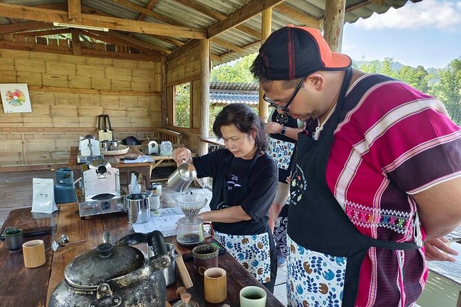 Off the Map Chiang Mai Jungle Coffee Trek Roast and Brew - A Karen-style vegetarian lunch with seasonal fruit