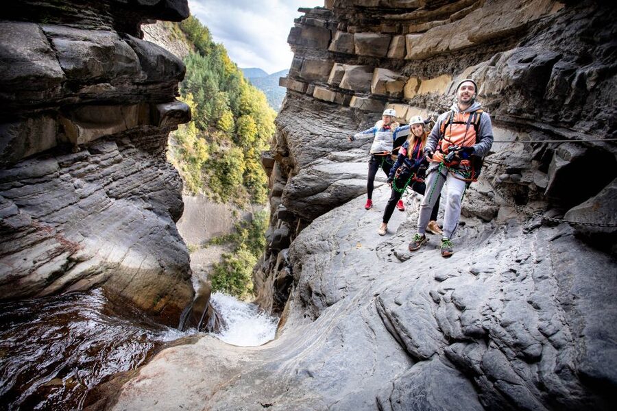 Ordesa, Broto : Via Ferrata K3. Climbing Experience - The walk back to Broto