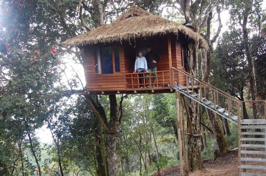 Private Munnar Tea Trek - Climbing toward the mountain views