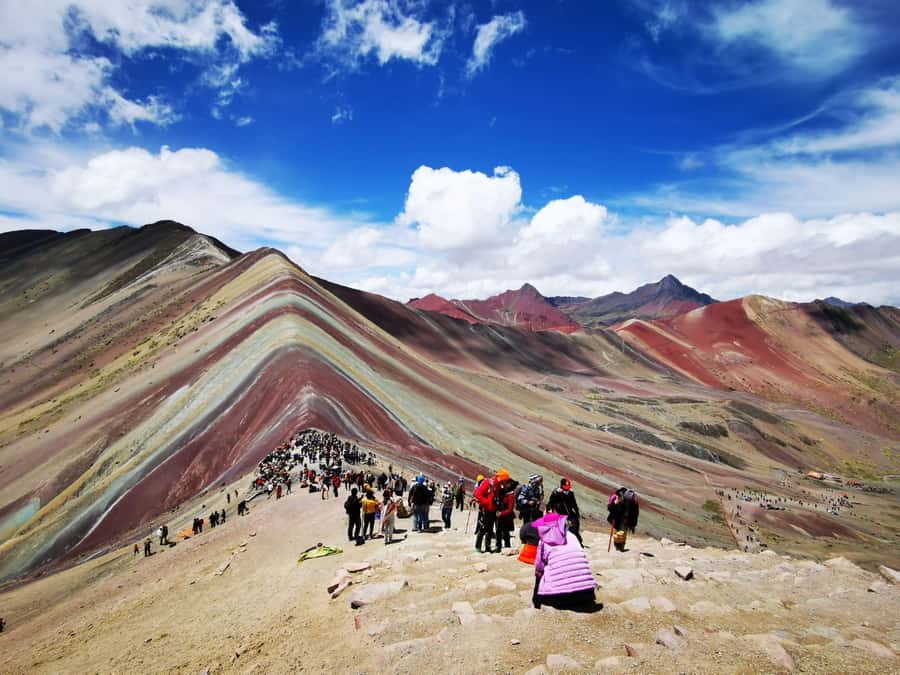 Rainbow Mountain and Red Valley Hike trek adventure - The final drive toward Ausangate Glacier