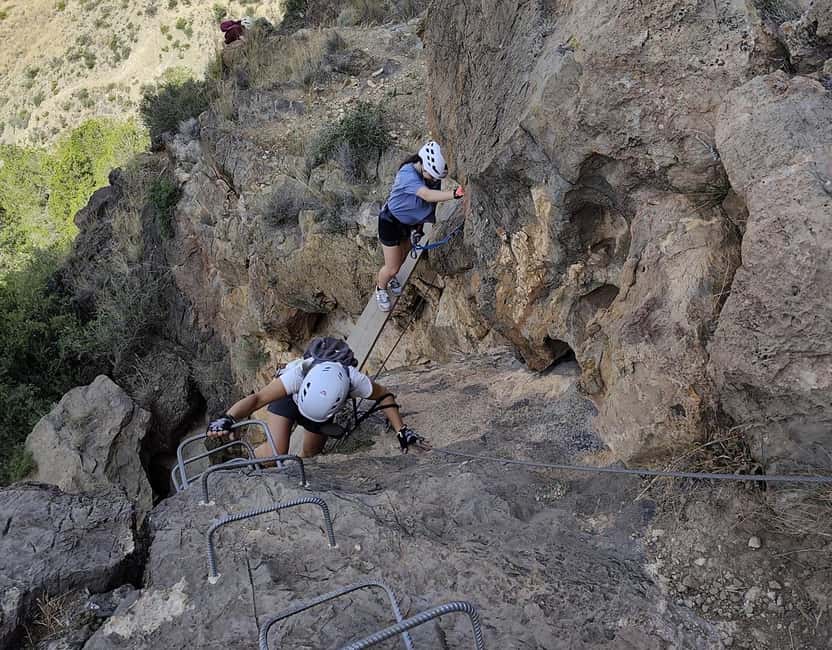 Redován: Family-friendly K2 via ferrata in a natural setting with rappelling - Climbing the 150-meter K2 section