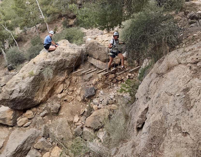 Redován: Family-friendly K2 via ferrata in a natural setting with rappelling - Getting fitted with the safety gear