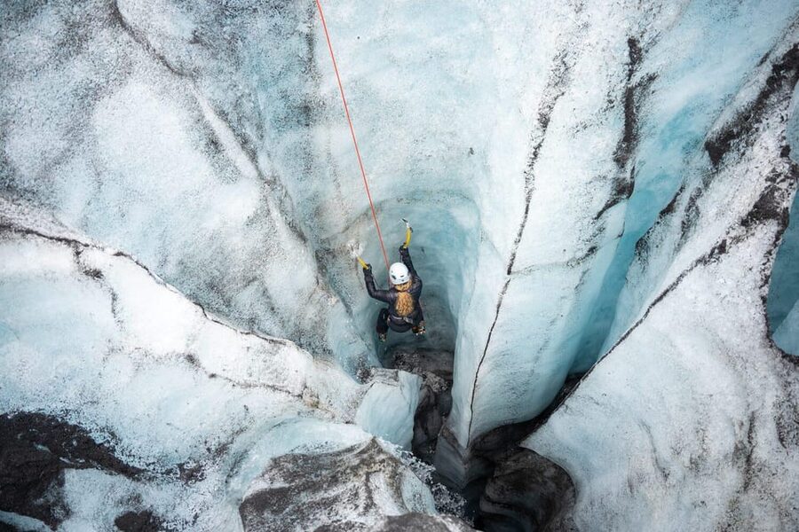 Reykjavík: Sólheimajökull Glacier Hike & Ice Climbing Intro - Fitting the Gear at Sólheimajökull
