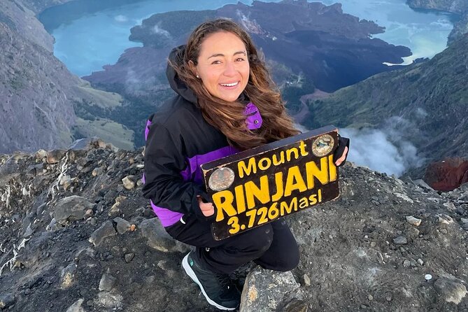 Rinjani Trekking Three Days Two Night Summit Lake - Night at the rim and the view toward Segara Anak
