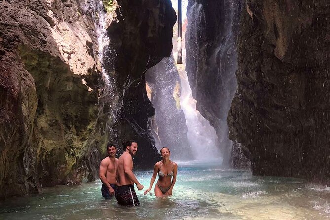 River Trekking at Kourtaliotiko Gorge Waterfalls to Preveli Beach - River trekking through the Megalopotamos