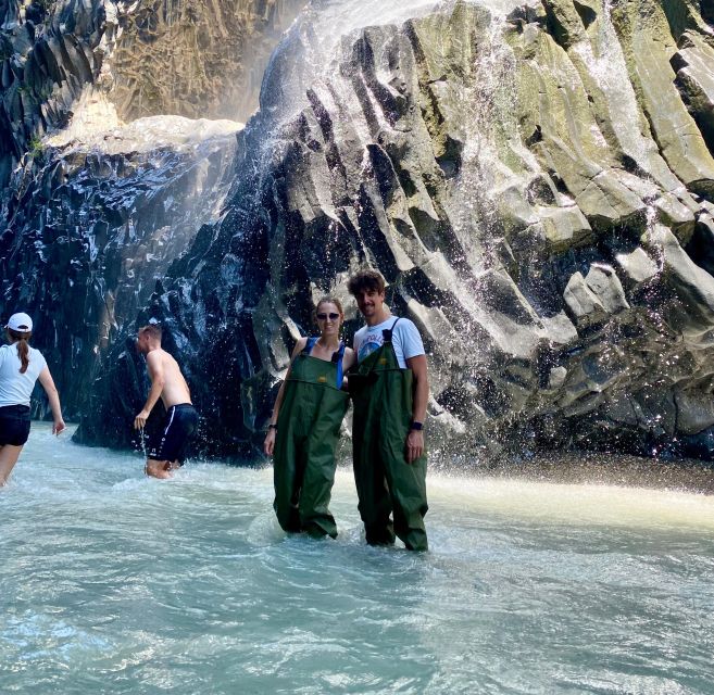 River Trekking Gole Alcantara - The brief van ride keeps the outing easy
