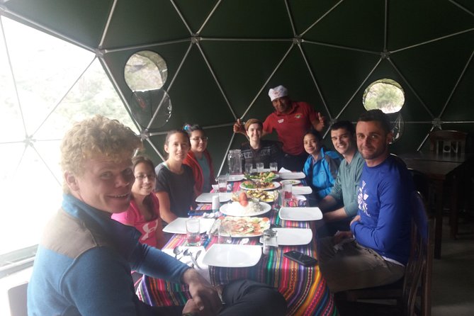 Salkantay Trek 4 Days to Machu Picchu by Glamping Sky Lodge Dome - Day 3: Six hours through coffee country and waterfalls