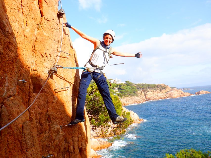 Sant Feliu de Guixols: Climb Via Ferrata Cala del Molí - The first section: a good test for beginners
