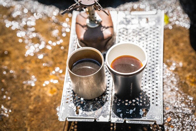 Sawanobori River Trekking Tour - Coffee beside the stream