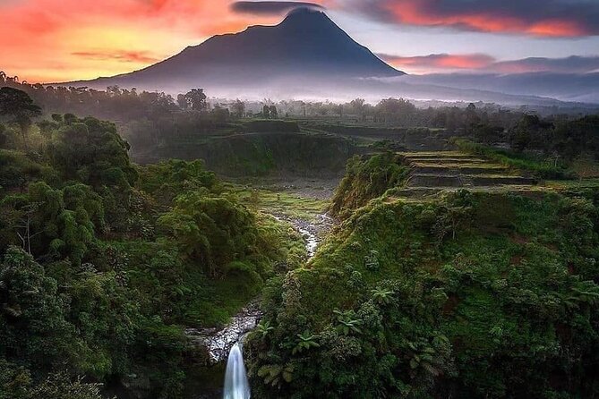 Selogriyo Temple and Trekking Java Rice Terraces, hidden waterfall -Nature Java - The walk to Selogriyo Temple through working farmland