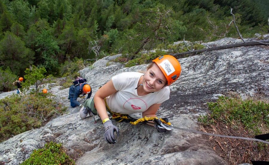 Sjoa: Spectacular Via Ferrata - What the $133 price gives you
