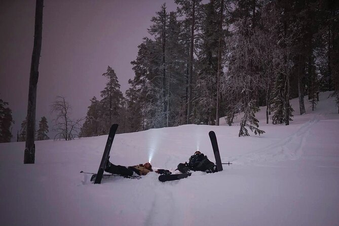 Ski Trekking under the Northern Lights - A campfire with a lesson attached