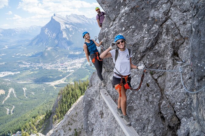 Small-Group Guided Via Ferrata Climbing with Banff's Best Views - What the Explorer route actually feels like