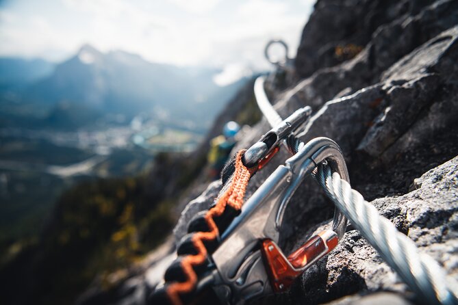 Small-Group Guided Via Ferrata Climbing with Banff's Best Views - Climbing rock pitches above Banff