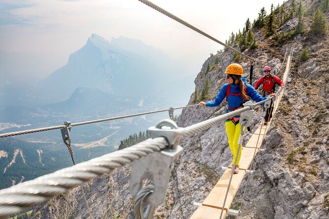 Small-Group Guided Via Ferrata Climbing with Banff's Best Views - Learning the gear before the first pitch