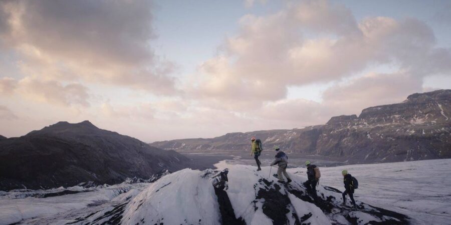 Sólheimajökull Ice Climb and Glacier Hike - Returning across the glacier