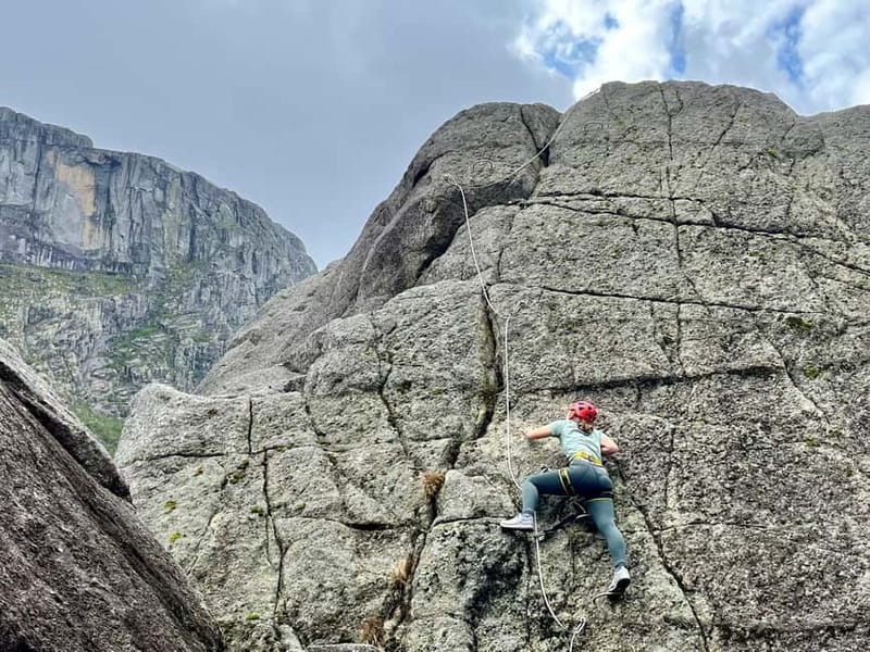 Stavanger: Månafossen Waterfall and Via Ferrata Bouldering - Reaching the spray at Månafossen