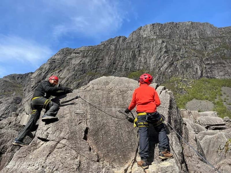Stavanger: Månafossen Waterfall and Via Ferrata Bouldering - A quieter hour at Byrkedalstunet