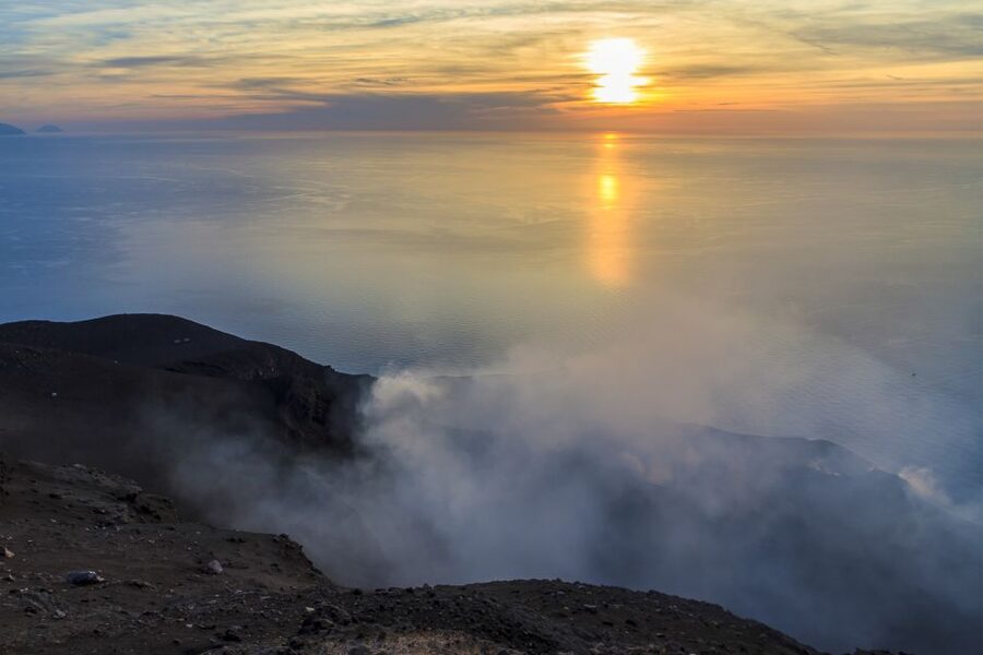 Stromboli: Sunset Trekking Tour - Sunset, volcanic sound, and the return walk