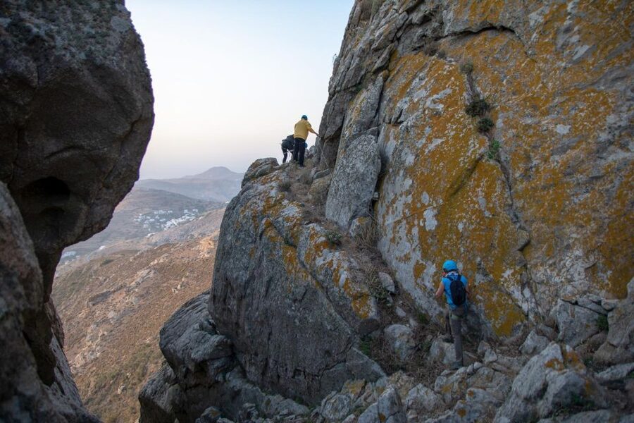 Tinos: Via Ferrata Guided Hike - What a Via Ferrata means here