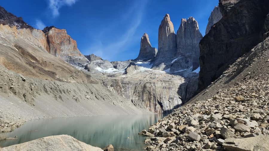 Torres del Paine: Base Torres Trekking - The first stage toward Campamento Chileno