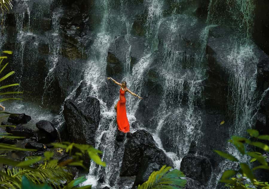Ubud: Rice Terrace, Holy Water Temple & Waterfalls Trek Tour - Ceking Rice Terrace: beautiful, busy, and worth an early start