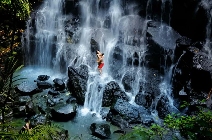 Ubud: Rice Terrace, Holy Water Temple & Waterfalls Trek Tour - Tibumana Waterfall: the best place to cool down