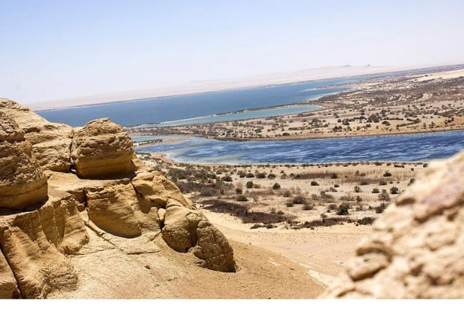 Valley of whale's & Al Fayoum by jeep 4<em>4 – private Desert full Day Trek – Cairo – Key points to know before you book’ /></p>
<ul>
<li><strong>Whale Valley has complete fossil skeletons:</strong> Follow marked trails through an unusual desert of exposed whale fossils and strange rock formations.</li>
<li><strong>Wadi El Rayan combines water and desert:</strong> The protected area includes waterfalls, open desert views, and the nearby Magic Lake.</li>
<li><strong>Mudawara Mountain adds a 4×4-style desert stop:</strong> You will see this desert mountain near the waterfalls and Fayoum’s open sands.</li>
<li><strong>Tunis Village brings local crafts into the day:</strong> Browse handmade work, see a village setting, and stop for lunch or a drink.</li>
<li><strong>The tour is private from Cairo:</strong> Your group has private transportation, an English-speaking Egyptologist guide, bottled water, and lunch.</li>
<li><strong>Expect roughly eight hours:</strong> The 8:00 am start leaves time for the main sites, but the Cairo to Fayoum road makes this a long outing.</li>
</ul>
<h2>Why Fayoum makes a strong change from Cairo</h2>
<p><img width="669" height="446" decoding="async" src=