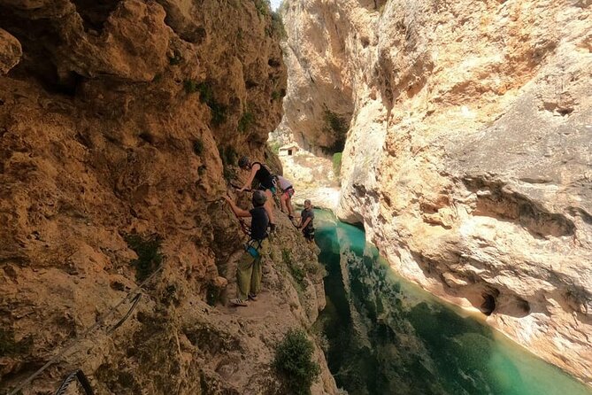 Via Ferrata Adventure in Madrid with Transport - River canyons, waterfalls, and high views