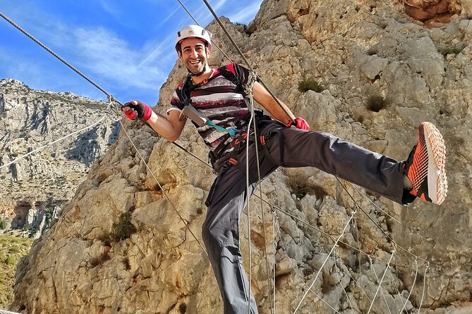 Via Ferrata Caminito del Rey - Views of the Encantada reservoir and Gaitanes Gorge