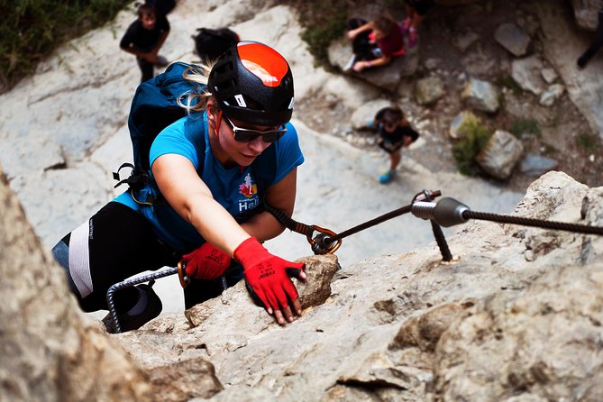 Via Ferrata Experience - Rock cliffs, overhangs, and exposed moves