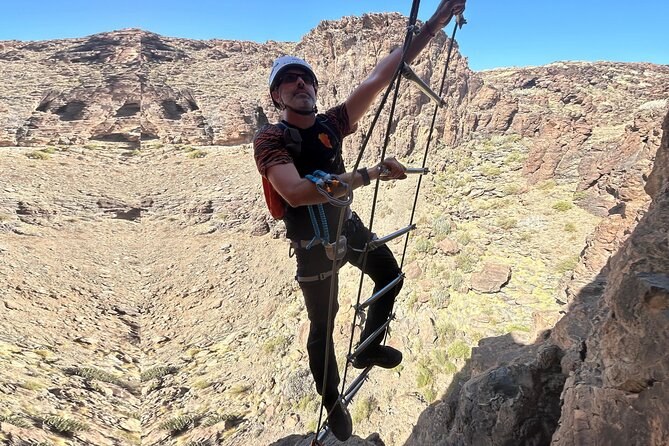 Via Ferrata Gran Canaria: Adventure Route for First Time Climbers - Starting in Bahía Feliz and crossing the dry hills